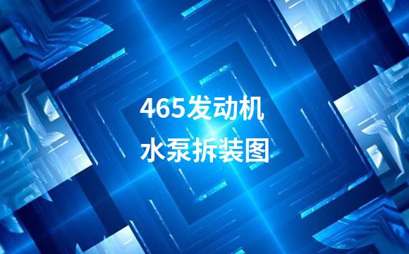 465发动机水泵拆装图