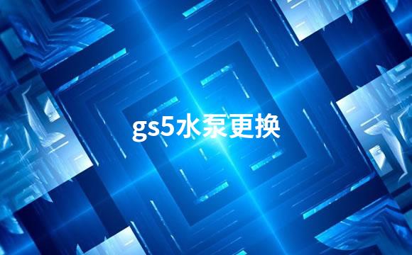 gs5水泵更换