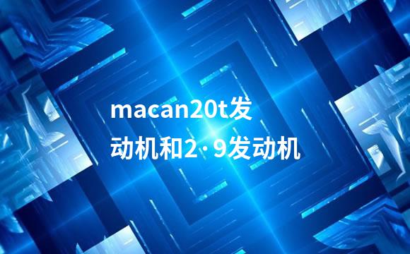 macan20t发动机和2·9发动机