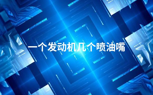 一个发动机几个喷油嘴