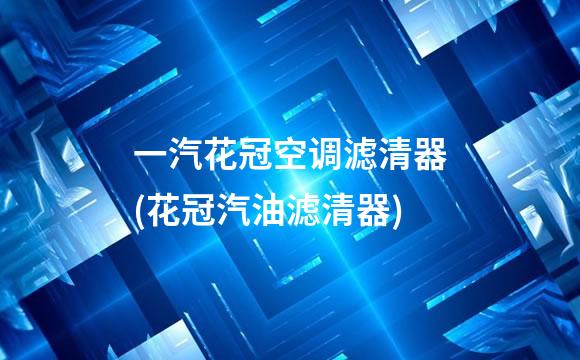 一汽花冠空调滤清器(花冠汽油滤清器)
