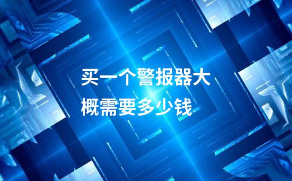 买一个警报器大概需要多少钱