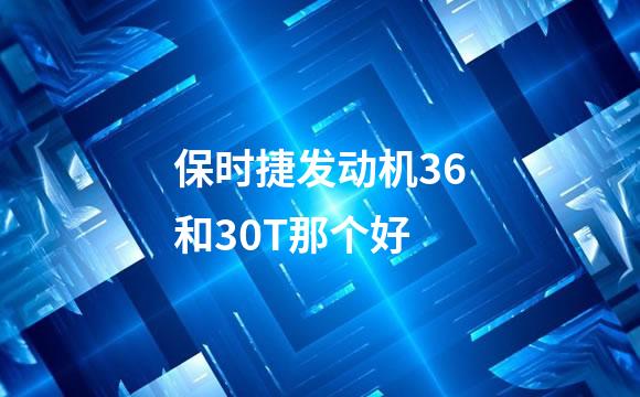 保时捷发动机36和30T那个好