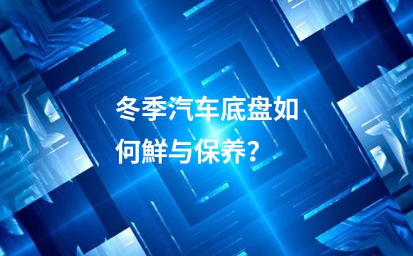 冬季汽车底盘如何鮮与保养？