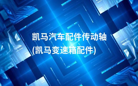 凯马汽车配件传动轴(凯马变速箱配件)