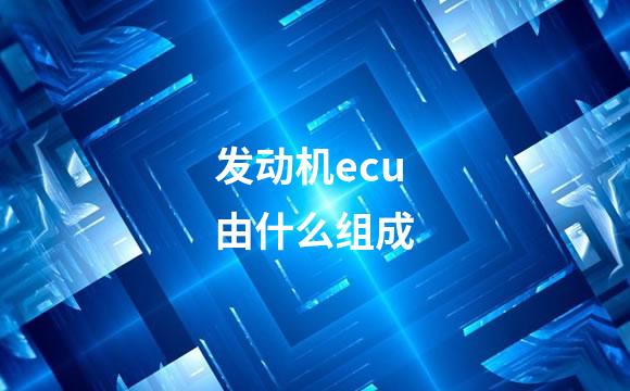 发动机ecu由什么组成
