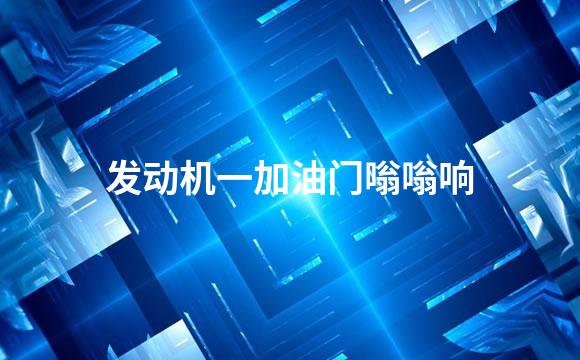 发动机一加油门嗡嗡响