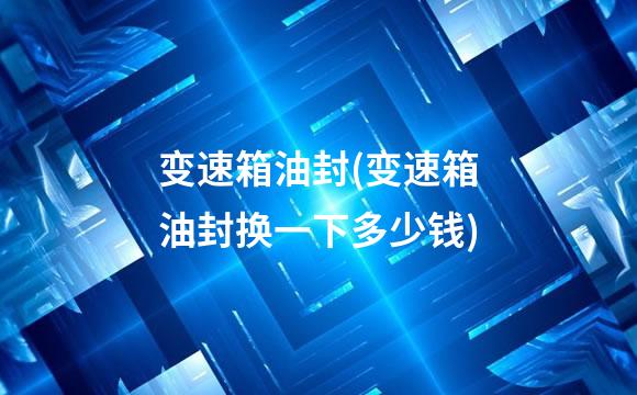 变速箱油封(变速箱油封换一下多少钱)