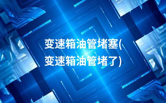 变速箱油管堵塞(变速箱油管堵了)