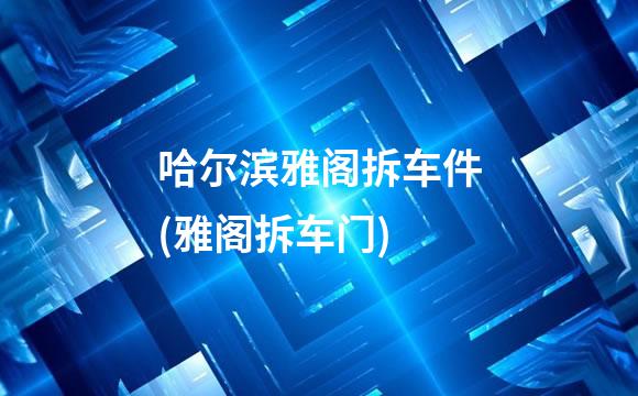 哈尔滨雅阁拆车件(雅阁拆车门)