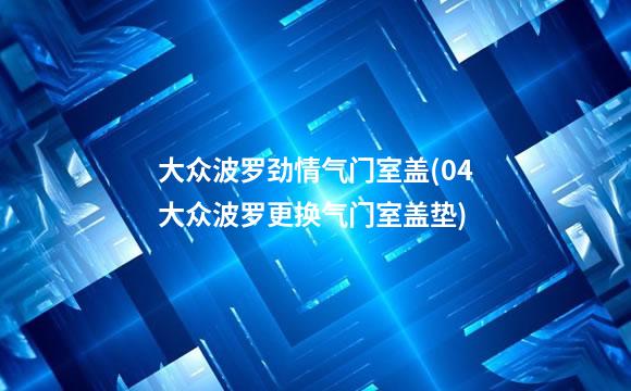 大众波罗劲情气门室盖(04大众波罗更换气门室盖垫)