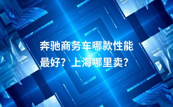 奔驰商务车哪款性能最好？上海哪里卖？
