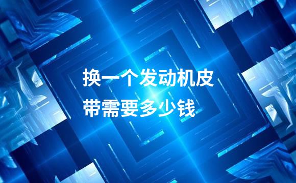 换一个发动机皮带需要多少钱