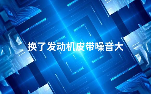 换了发动机皮带噪音大