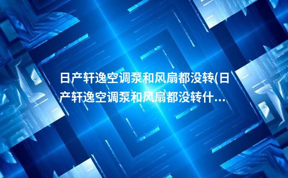 日产轩逸空调泵和风扇都没转(日产轩逸空调泵和风扇都没转什么原因)
