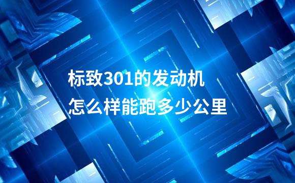 标致301的发动机怎么样能跑多少公里