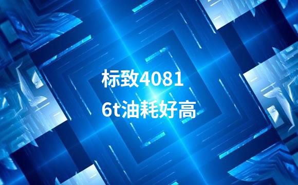 标致40816t油耗好高