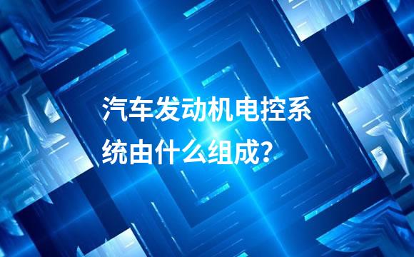 汽车发动机电控系统由什么组成？