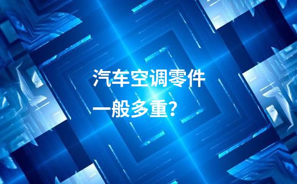 汽车空调零件一般多重？