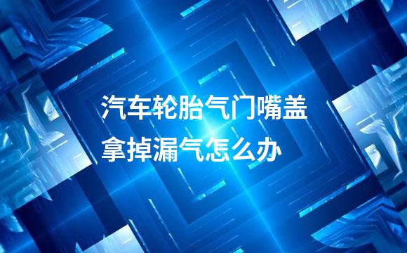 汽车轮胎气门嘴盖拿掉漏气怎么办