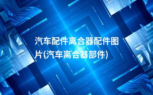 汽车配件离合器配件图片(汽车离合器部件)