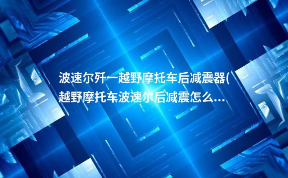 波速尔歼一越野摩托车后减震器(越野摩托车波速尔后减震怎么调)