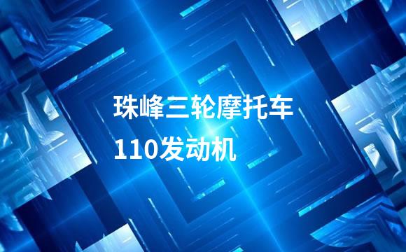 珠峰三轮摩托车110发动机