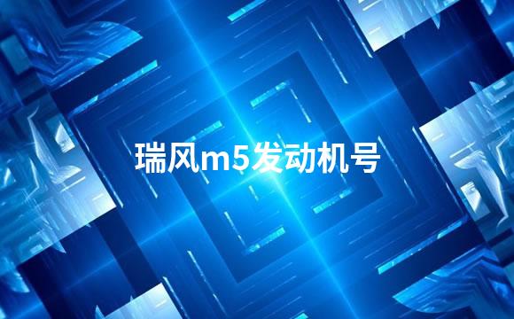 瑞风m5发动机号