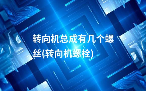 转向机总成有几个螺丝(转向机螺栓)