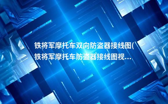 铁将军摩托车双向防盗器接线图(铁将军摩托车防盗器接线图视频)