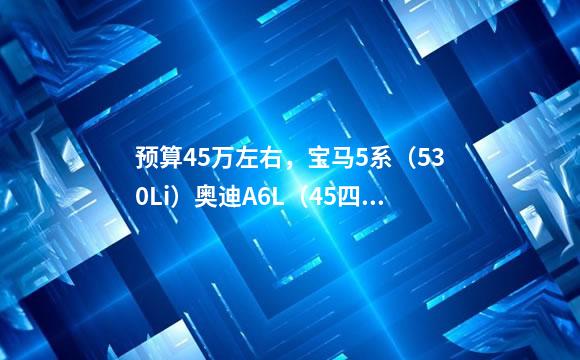 预算45万左右，宝马5系（530Li）奥迪A6L（45四驱）