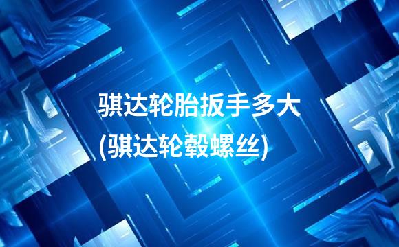骐达轮胎扳手多大(骐达轮毂螺丝)